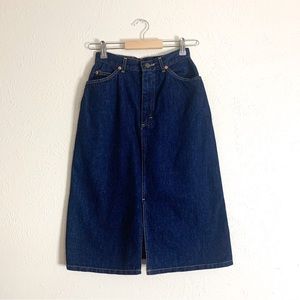 Vintage Lee Denim Midi Skirt